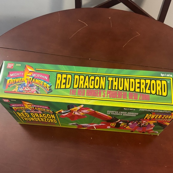 Vintage 1994 Mighty Morphin Power Rangers Red Dragon Thunderzord (orig. pkg). - Picture 8 of 16